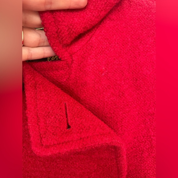 COACH vibrant red double breasted peacoat | XS - Picture 3 of 12